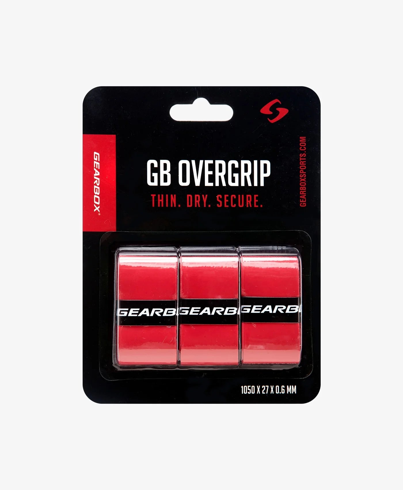 Gearbox Overwrap Grip - 3 Pack - RED