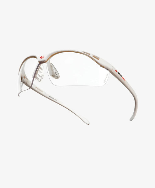 GearBox Vision SLIM Fit - Clear Lens-White Frame