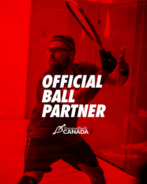 RACQUETBALL 3 BALL PACK - SLEEK BLACK (Official Ball of Racquetball Canada)
