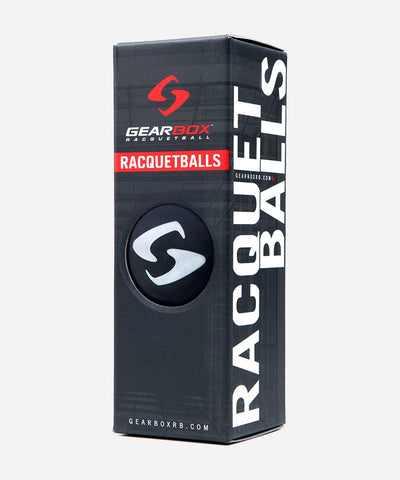 RACQUETBALL 3 BALL PACK - SLEEK BLACK (Official Ball of Racquetball Canada)